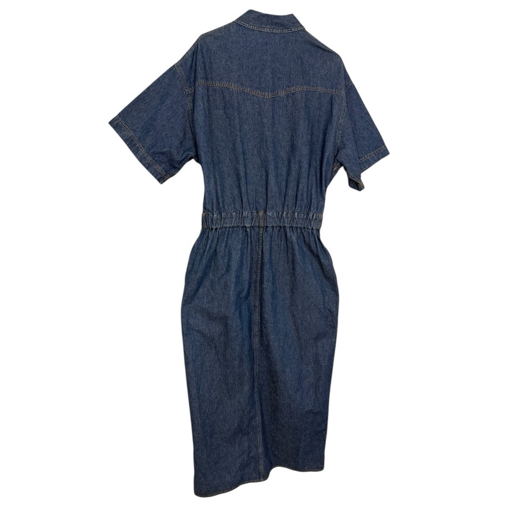 Harve Benard Indigo Denim Button-Front Maxi Dress - Picture 5 of 9